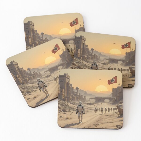 Item preview, Soldiers Futuristic Visions Epic Sci-Fi Landscapes Cities Art designed and sold by ART ATTACK ZONE.