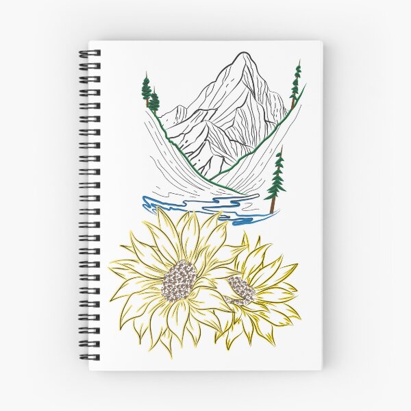 Item preview, Sunflowers and Mountains designed and sold by cellidesign.