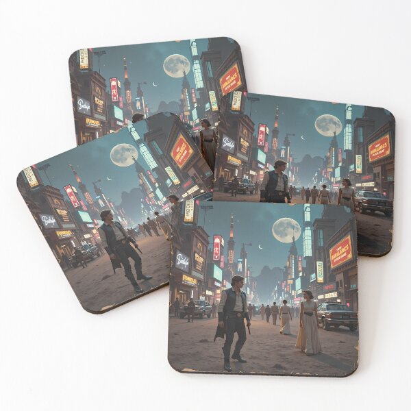Item preview, Night Futuristic Visions Epic Sci-Fi Landscapes Cities Art designed and sold by ART ATTACK ZONE.