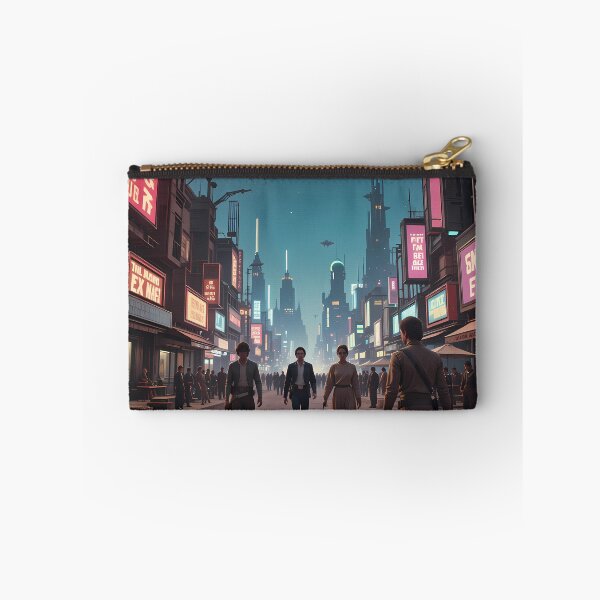 Item preview, Walking Futuristic Visions Epic Sci-Fi Landscapes Cities Art designed and sold by ART ATTACK ZONE.