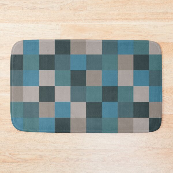 Item preview, Teal Sage and Naturals Check  designed and sold by Sharon Schwalbe.