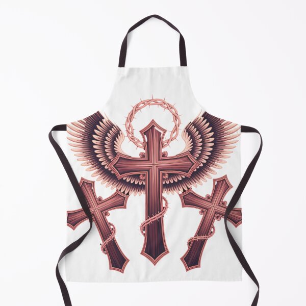 Item preview, Divine Faith Armor Collection 3 Crosses Angel Wings Christian Shirt designed and sold by DIVINE FAITH 714.