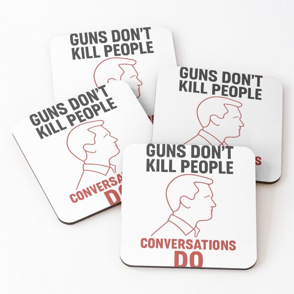Item preview, Guns Don’t Kill People, Conversations Do – Charlie Outline Protest Design designed and sold by PolarisInk.