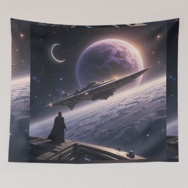 Item preview, Space Exploring Cosmic Infinity Majestic Sci-Fi Landscapes designed and sold by ART ATTACK ZONE.