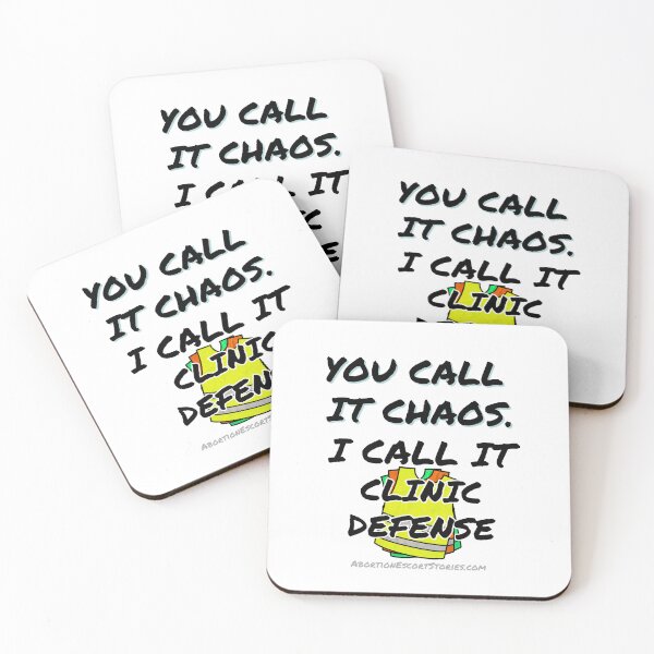 Item preview, You Call It Chaos, I Call It Clinic Defense – Bold Escort Support Design black text designed and sold by AbortionEscorts.