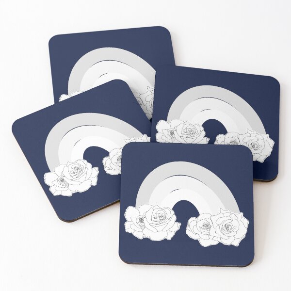 Item preview, Arcoíris con nubes rosas (blanco) designed and sold by pforphthalo.