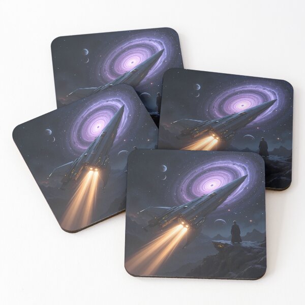Item preview, Surreal Space Exploring Cosmic Infinity Majestic Sci-Fi Landscapes designed and sold by ART ATTACK ZONE.