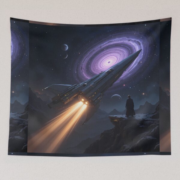 Item preview, Surreal Space Exploring Cosmic Infinity Majestic Sci-Fi Landscapes designed and sold by ART ATTACK ZONE.