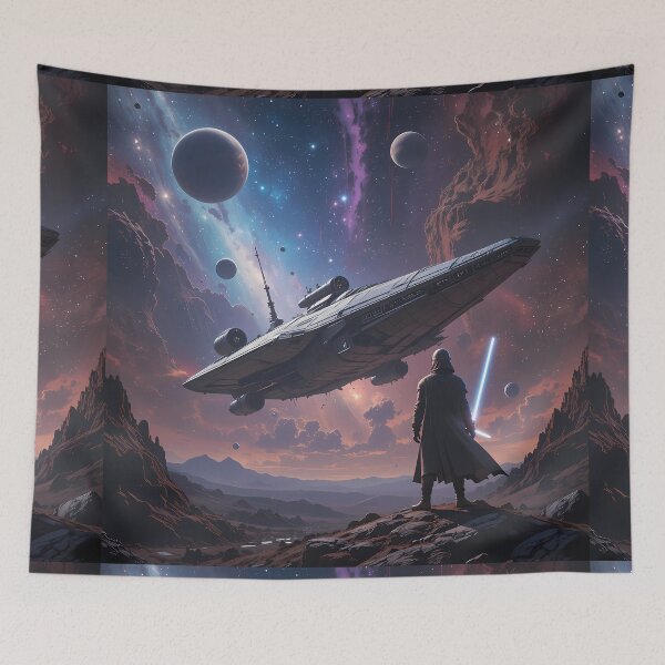 Item preview, Epic Space Exploring Cosmic Infinity Majestic Sci-Fi Landscapes designed and sold by ART ATTACK ZONE.