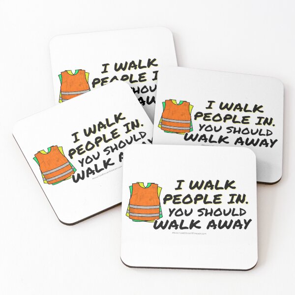 Item preview, Walk People In. You Should Walk Away – Escort Gear with Attitude black text horizontal designed and sold by AbortionEscorts.
