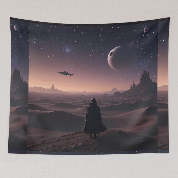 Item preview, Alone Space Exploring Cosmic Infinity Majestic Sci-Fi Landscapes designed and sold by ART ATTACK ZONE.