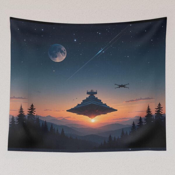 Item preview, Mountains Space Exploring Cosmic Infinity Majestic Sci-Fi Landscapes designed and sold by ART ATTACK ZONE.
