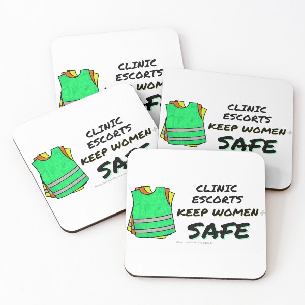 Item preview, Clinic Escorts Keep Women+ Safe – Safety Vest Design – horizontal designed and sold by AbortionEscorts.