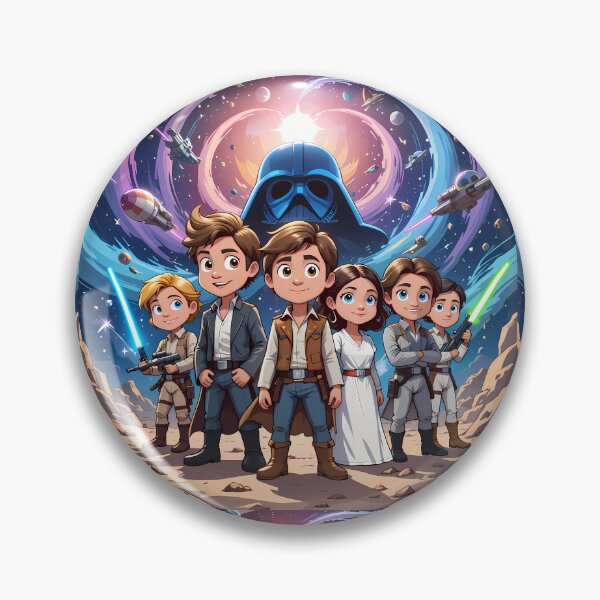 Item preview, Cartoon Adorable Star Wars Characters Embark Galactic Adventures designed and sold by ART ATTACK ZONE.