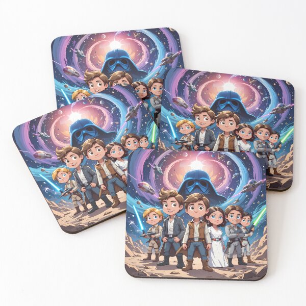 Item preview, Cartoon Adorable Star Wars Characters Embark Galactic Adventures designed and sold by ART ATTACK ZONE.
