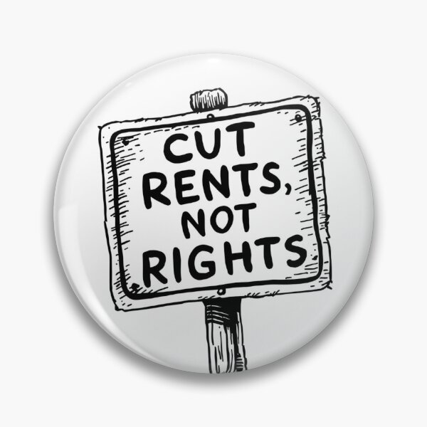 Item preview, Cut Rents, Not Rights designed and sold by pnknessprojects.