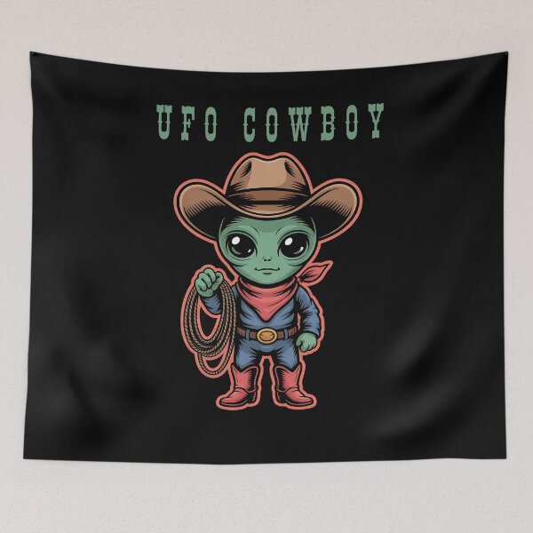 Item preview, UFO Cowboy designed and sold by Howling Moon Artworks.