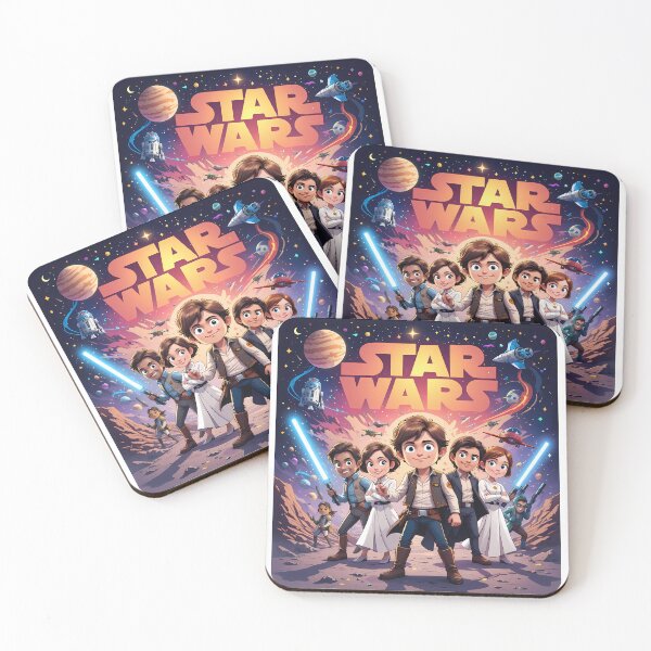 Item preview, Cute Adorable Star Wars Characters Embark Galactic Adventures designed and sold by ART ATTACK ZONE.