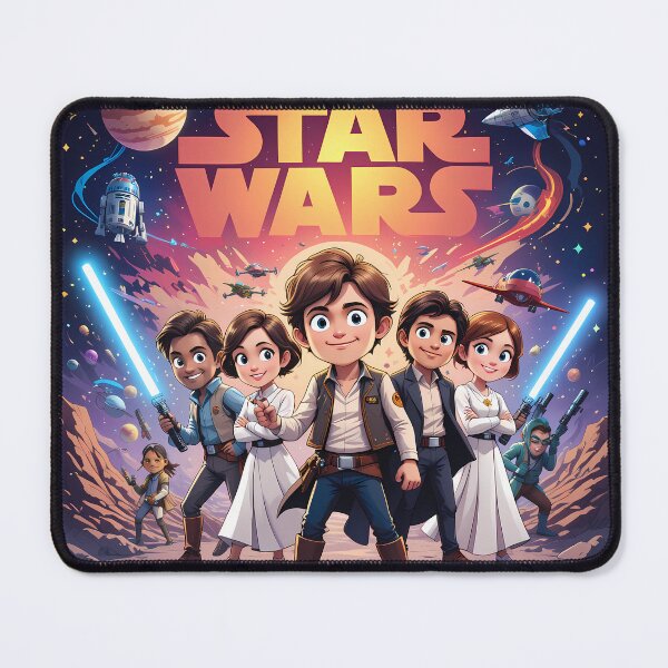 Item preview, Cute Adorable Star Wars Characters Embark Galactic Adventures designed and sold by ART ATTACK ZONE.