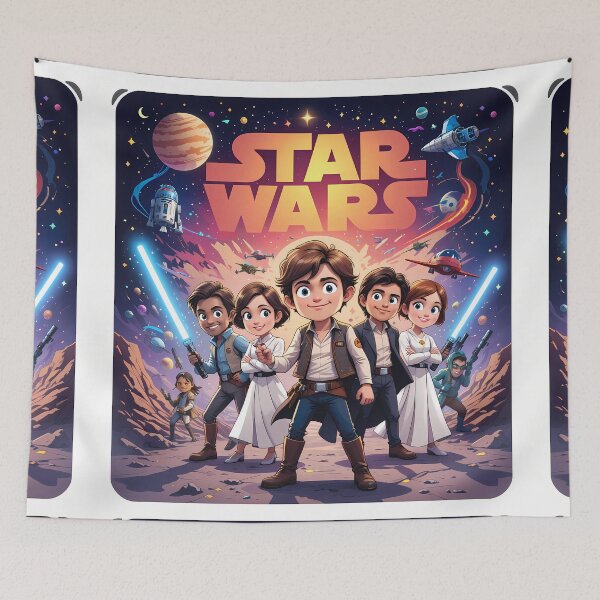 Item preview, Cute Adorable Star Wars Characters Embark Galactic Adventures designed and sold by ART ATTACK ZONE.
