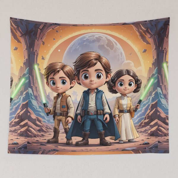 Item preview, 3D Adorable Star Wars Characters Embark Galactic Adventures designed and sold by ART ATTACK ZONE.