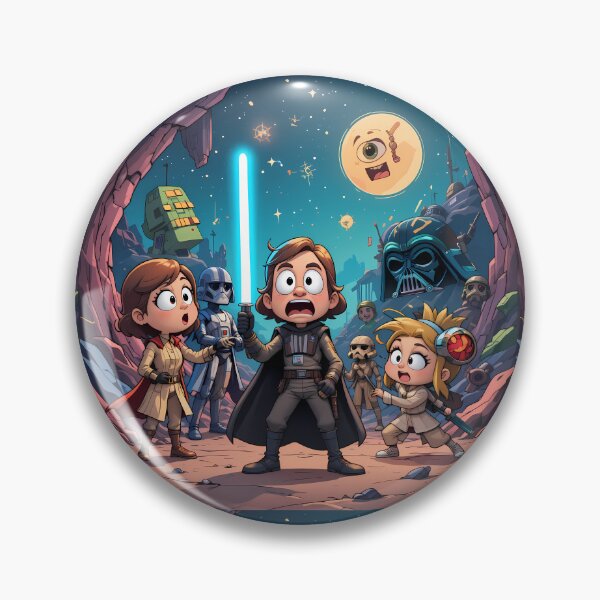 Item preview, Fun Adorable Star Wars Characters Embark Galactic Adventures designed and sold by ART ATTACK ZONE.