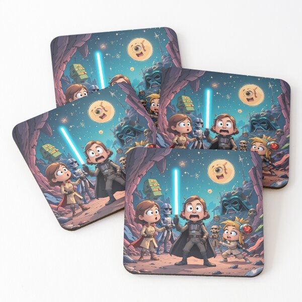 Item preview, Fun Adorable Star Wars Characters Embark Galactic Adventures designed and sold by ART ATTACK ZONE.
