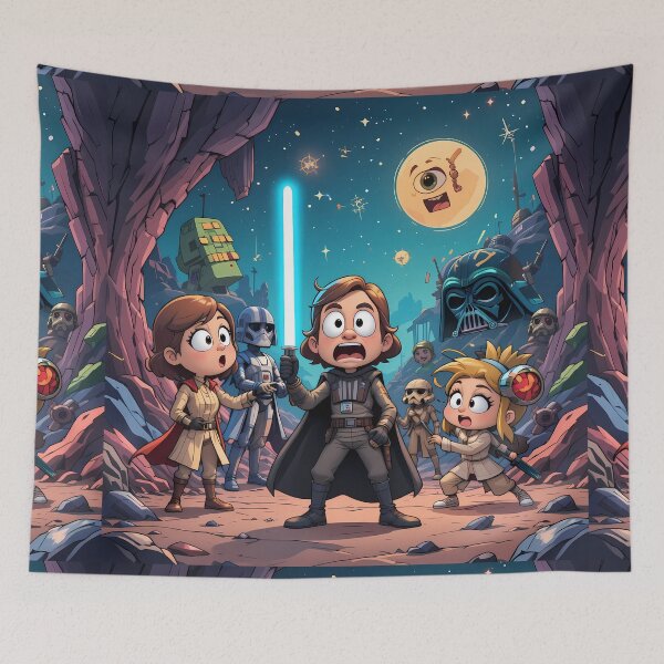 Item preview, Fun Adorable Star Wars Characters Embark Galactic Adventures designed and sold by ART ATTACK ZONE.