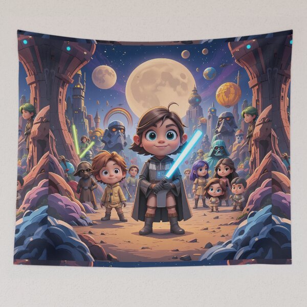 Item preview, Beauty Adorable Star Wars Characters Embark Galactic Adventures designed and sold by ART ATTACK ZONE.