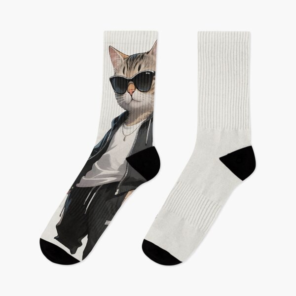 Item preview, Anthropomorphic Cat with Sunglasses designed and sold by Uglyandcute.