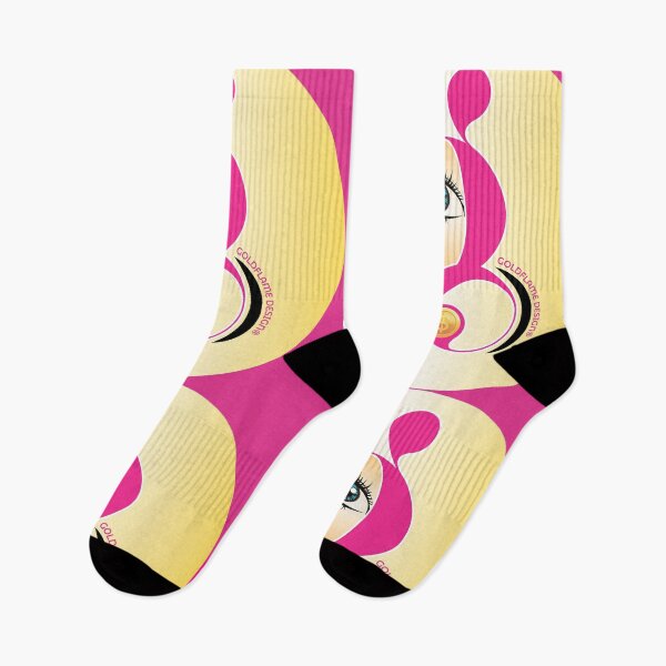 Item preview, LUCKY GIRL - Affirming Abundance Vibrant ART DECO DESIGN - magenta-pink-yellow designed and sold by GoldflameDesign®.