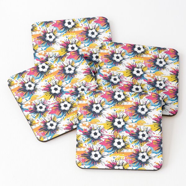 Item preview, Soccer Ball Pattern on Abstract Background designed and sold by Ciervo Primavera.