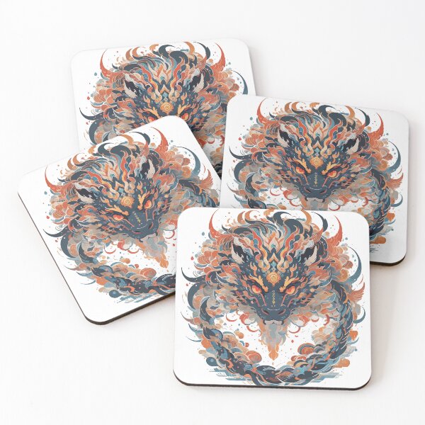 Item preview, Elegant Dragon Head with Floral Accents designed and sold by jcschellen.