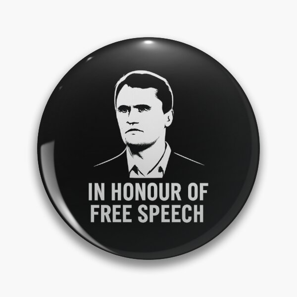 Item preview, In Honour of Free Speech – White Tribute Portrait Design designed and sold by PolarisInk.
