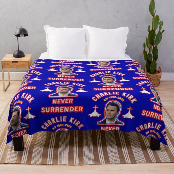 Item preview, Charlie Kirk Never Give Up Never Surrender designed and sold by WoodburyLake.