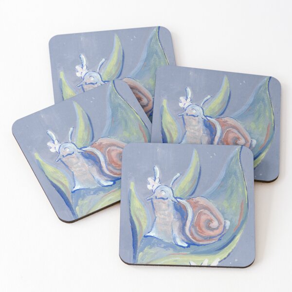 Item preview, Leaf Snail Vintage Floral | Glitter and Gouache series  designed and sold by The Art Entropist.