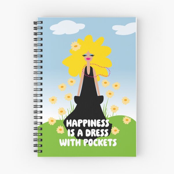 Item preview, Happiness Is a Dress With Pockets designed and sold by ZandraCalif.
