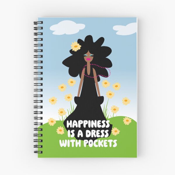Item preview, Happiness Is a Dress With Pockets designed and sold by ZandraCalif.