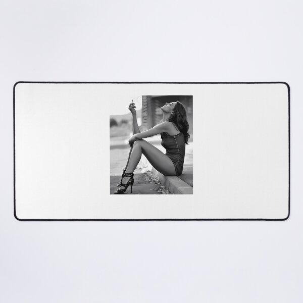 Item preview, Black And White Sexy Girl Smoking Cigarette designed and sold by DorisReiterd.