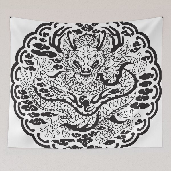 Item preview, Gonryongpo Frontal Dragon - Korean Royal Robe Five-Clawed Dragon Front View Medallion designed and sold by noolook.