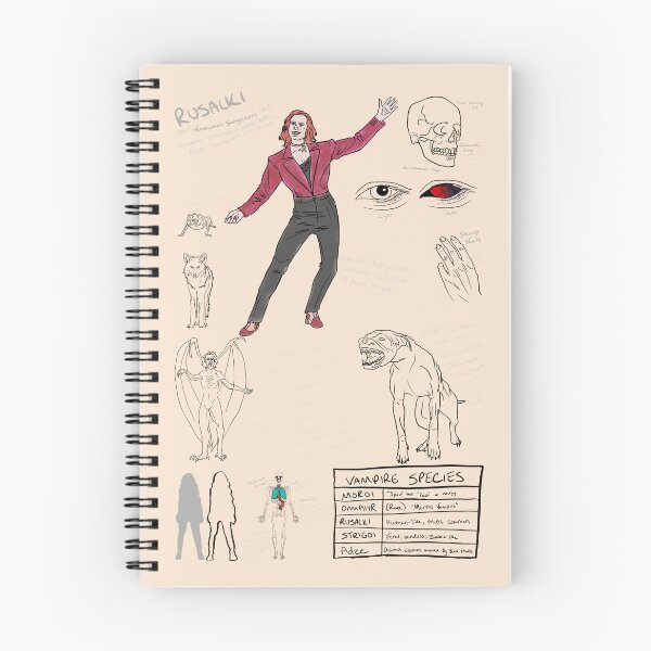Item preview, Vampire Vampyre Mythical Creature Diagram Study designed and sold by Otherworldly: A Myths & Legends Store.
