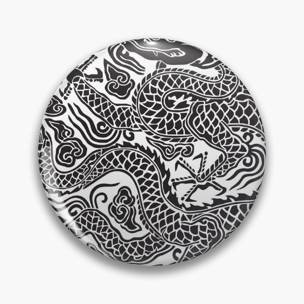 Aperçu de l'œuvre Dragon de profil Gonryongpo - Médaillon de dragon à cinq griffes de la robe royale coréenne créée et vendue par noolook.