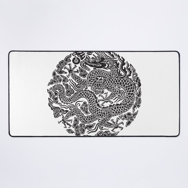 Item preview, Gonryongpo Side Profile Dragon - Korean Royal Robe Five-Clawed Dragon Medallion designed and sold by noolook.