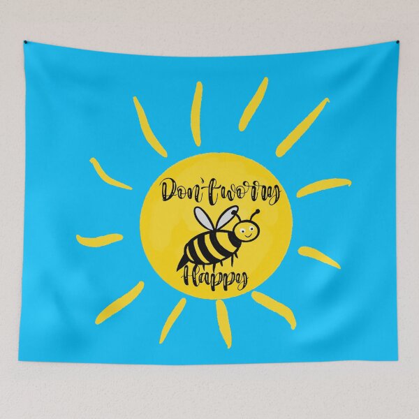 Item preview, Don’t Worry, Bee Happy designed and sold by Lumen Nyx Art.