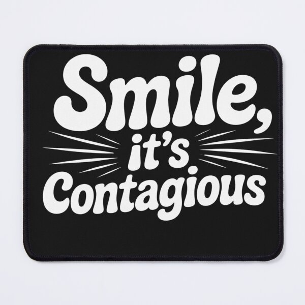 Item preview, The Original 'Smile, It's Contagious' Design - Spread Happiness & Good Vibes designed and sold by Clothesbest.