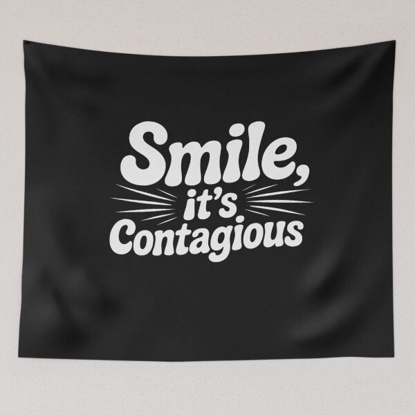 Item preview, The Original 'Smile, It's Contagious' Design - Spread Happiness & Good Vibes designed and sold by Clothesbest.