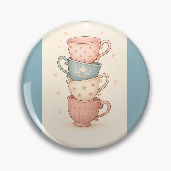 Item preview, Tea Cup Stack designed and sold by The Painted Topaz.