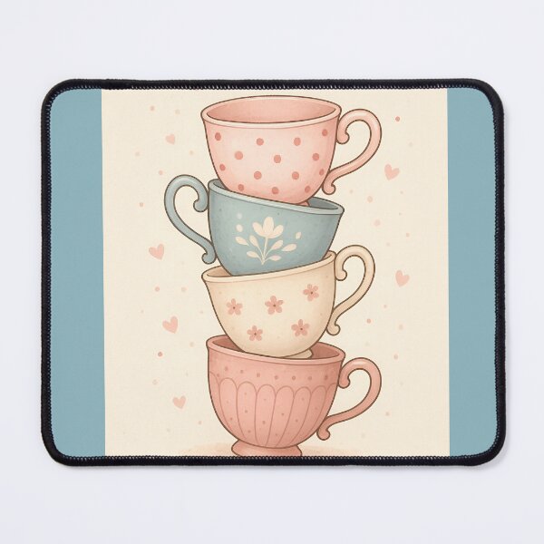 Item preview, Tea Cup Stack designed and sold by The Painted Topaz.