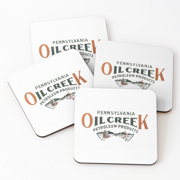Artikelvorschau, Vintage Oil Creek Pennsylvania Erdölprodukte entworfen und verkauft von QuayTradingCo.