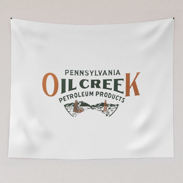 Artikelvorschau, Vintage Oil Creek Pennsylvania Erdölprodukte entworfen und verkauft von QuayTradingCo.